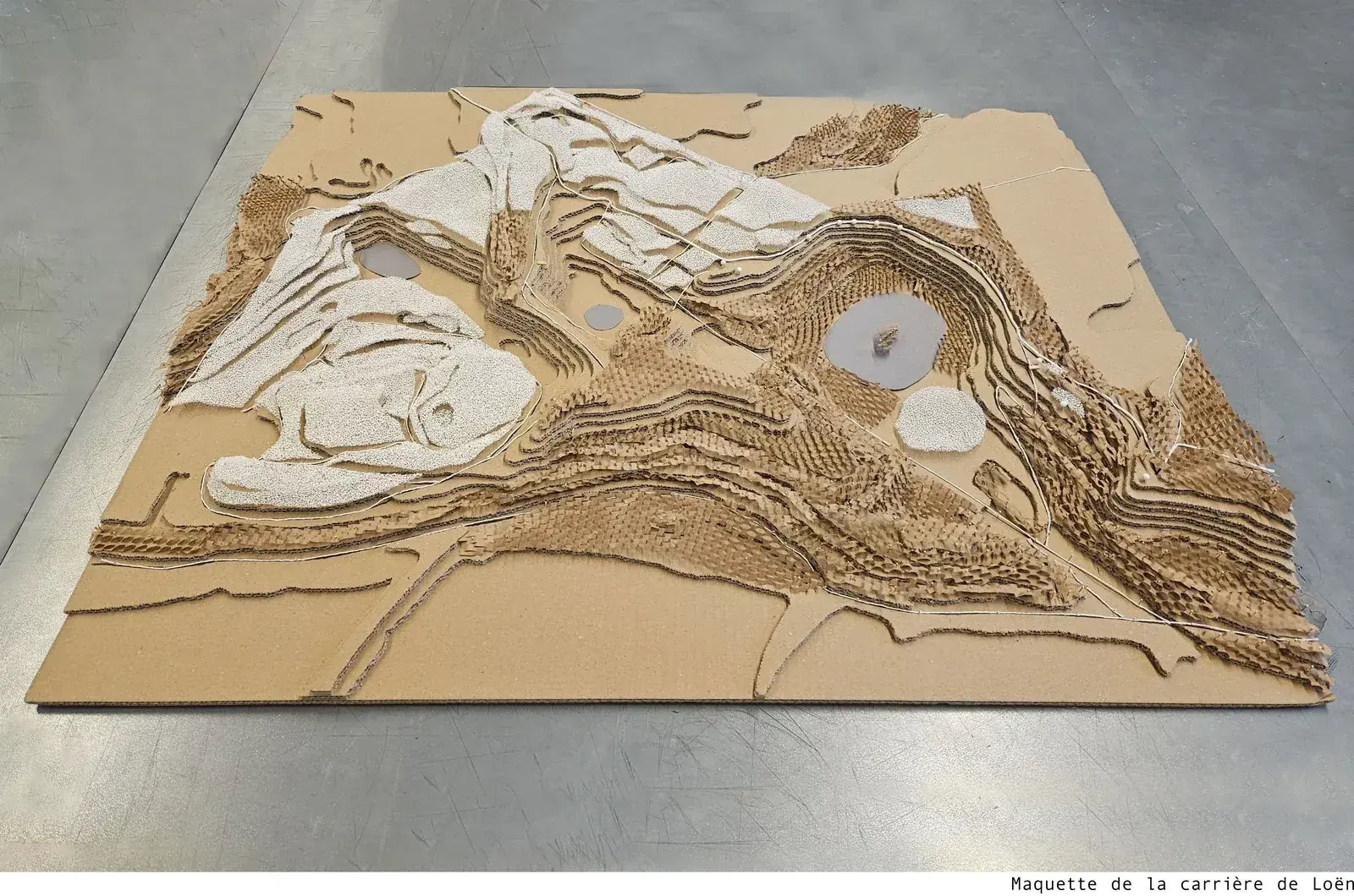 Maquette de la carrière de Loën