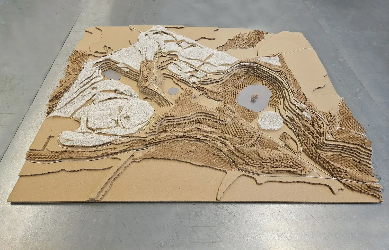 Maquette du territoire des trois carrières