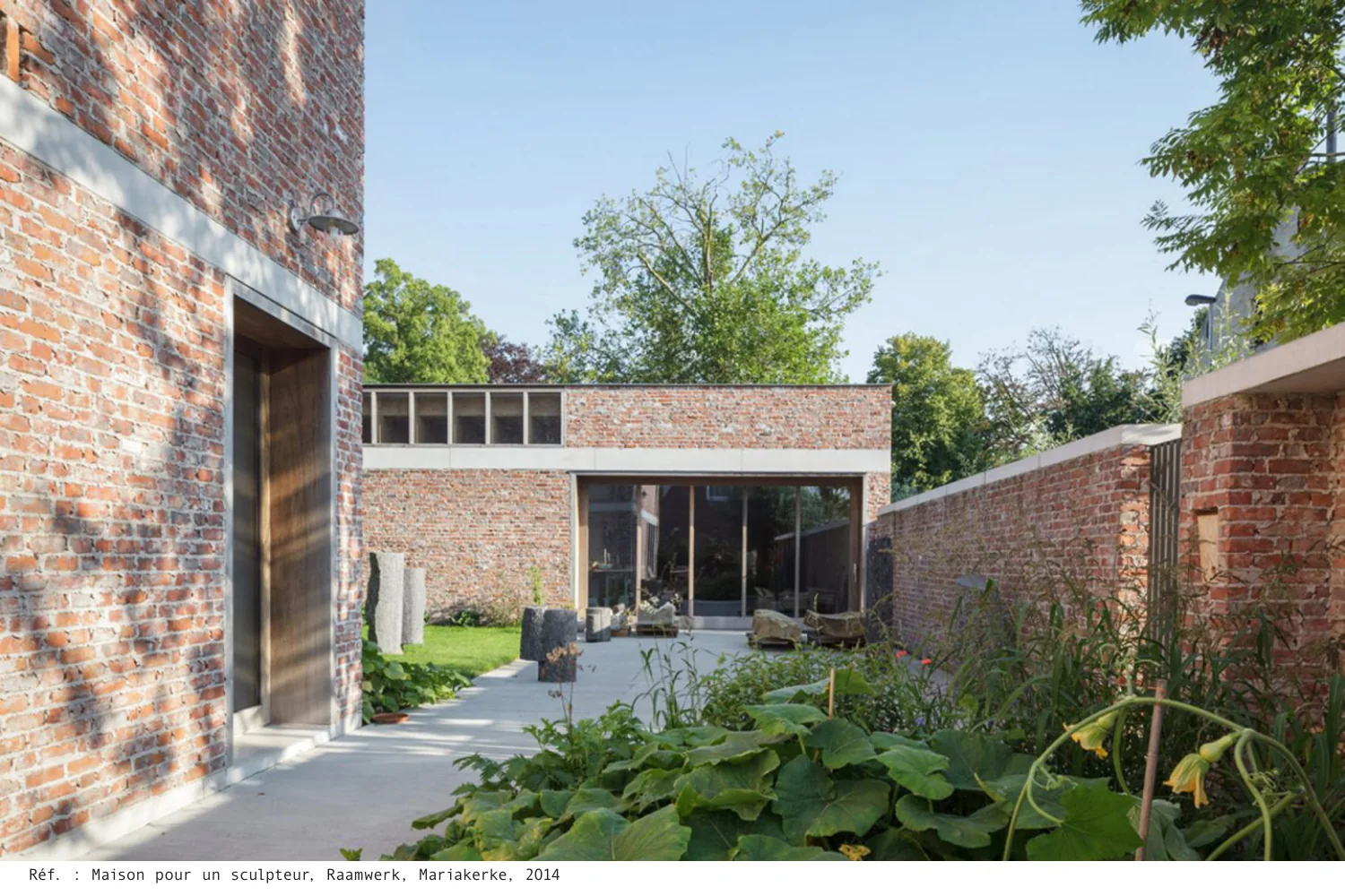 Référence : Maison pour un sculpteur, Raamwerk, Mariakerke, 2014